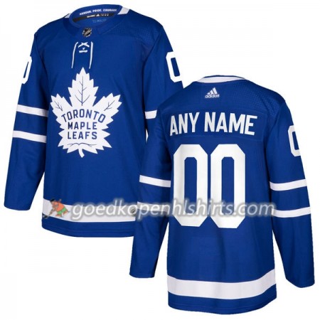 Toronto Maple Leafs Custom Adidas 2017-2018 Blauw Authentic Shirt - Mannen